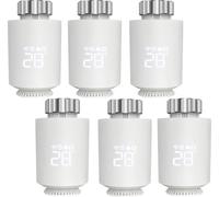 Actionneur de radiateur,intelligente, programmation horaire, TRV06-6 pièces, 220-240 V-c