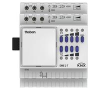 Actionneur de variateur Theben module d'extension 2-fois DME 2 T KNX/EIB MIX2