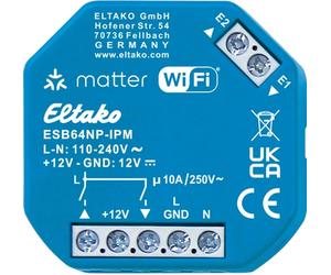 Actionneur d'ombrage ELTAKO, IP, mat via Wi-Fi, non libre de potentiel, 1 pièce.