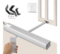Actionneur d'ouverture de fenêtre électrique automatique avec télécommande et interrupteur mural, chaîne double couche de couple 400 degrés silencieux pour fenêtre de toit, serre de toit, grille