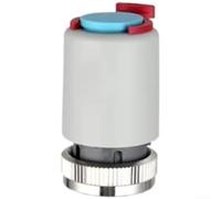 Actionneur électrique intelligent pour chauffage au sol, valve thermostatique NO/NC avec contrôle de température constante, boîtier ABS, installation pour systèmes de chauffage, blanc, 7 x 7 x 8 cm