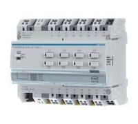 Module 8 sorties 16A 230V~ (charges capacitives) avec forçage manuel sans bus - HAGER TYAS608D