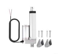 Actionneur linéaire 12 V 1500 N avec support argenté 50 mm (1500 N 150 mm) | Force de poussée 1500N, course de 50 mm, support de montage inclus, finition argentée, idéal pour les projets de bricolage