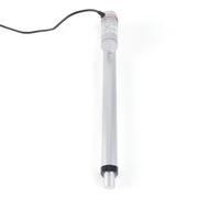 Actionneur linéaire - 12 V DC - Poussée de 900 N - Vitesse de 10 mm/s - Indice de protection IP44 - Fin de course fixes - Argent