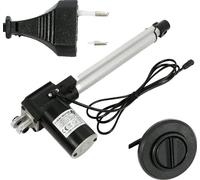 Actionneur linéaire, capacité de charge de 600 kg, course de 230 mm, couleur argent