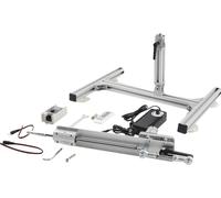 Actionneur linéaire, course réglable de 30 à 150 mm, 24 V CC, vitesse maximale de 120 tr/min, force de poussée de 1 à 10 kg, télécommande