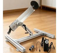 Actionneur linéaire - Moteur à courant continu télescopique - 24 V - Course réglable de 3 à 15 cm - 200 tours par minute - Avec alimentation - Couleur A