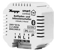 Actionneur pour stores, volets, pergolas, avec technologie Bluetooth Mesh, double canal, 230 V