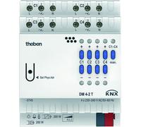 Actionneur variateur KNX Theben, quadruple, 200 W, DM4-2 T REG, 1 pièce.