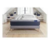 Pack prêt a dormir matelas Ressorts ensaches+Memoire de forme ACTIFLEX MAX 180x200cm + sommier KIT gris + 2oreillers+couette
