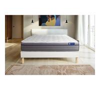 Ensemble matelas Memoire de forme ACTIMEMO ZEN 120x200 Maxi epaisseur 7zones de confort + sommier KIT blanc