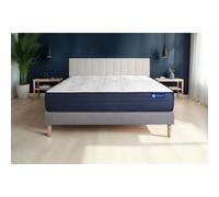 Ensemble matelas ACTIMEMO LIFE 160x200 Memoire de forme 5zones de confort + sommier KIT gris