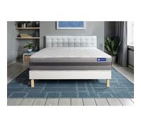 Ensemble matelas ACTIMEMO RELAX memoire de forme 180x200 cm Maxi epaisseur 5zones de confort + sommier KIT blanc