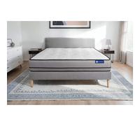 Ensemble matelas ACTIMEMO 80x190cm 2 faces a MÉMOIRE DE FORME 3zones de confort + sommier KIT gris