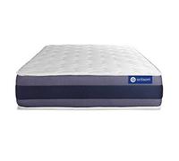 Actisom - Matelas Ressorts ensachés et Mémoire de Forme : 90 x 200 cm - Matelas 1 Place- Épaisseur : 24 cm - Accueil à mémoire de Forme - Soutien : Ferme - Confort : Équilibré - Marque Française