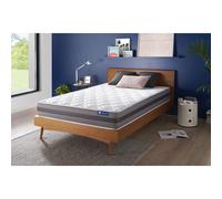 ACTISOM Matelas Ressorts ensachés et mémoire de forme 200x200 cm Maxi épaisseur 5 zones de confort