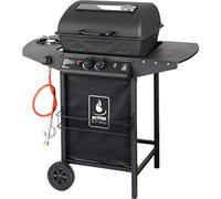 Activa Barbecue à gaz et Pierres de Lave Noir