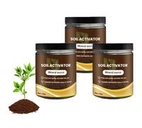 Activateur de sol Soil, activateur de sol organique et engrais pour plantes, pelouses et jardins, revitalisateur de sol multifonctionnel, pour plantes d'intérieur et d'extérieur (3pcs)