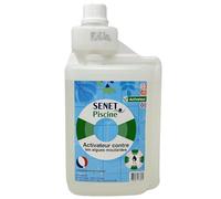 Activateur Efficace Contre Les Algues Moutardes pour Piscines - Compatible avec Traitement au Chlore, 1L - Conditionné en France
