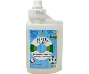 Activateur Efficace contre les Algues Moutardes pour Piscines - Compatible avec Traitement au Chlore, 1L - Conditionné en France
