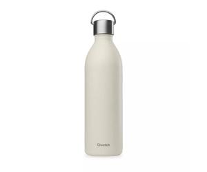 ACTIVE Bouteille isotherme double paroi en Inox avec poignée Qwetch 1 L sable