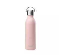 ACTIVE Bouteille isotherme double paroi en Inox avec poignée Qwetch 600 ml rose pastel