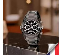 Active Media Concept Montre Caméra Espion Full HD 1080p Vision Nocturne Enregistrement Audio Vidéo 32 Go Stockage Batterie Rechargeable Design Élégant Bracelet Métal