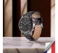 Active Media Concept Montre Caméra Espion Full HD 1080p Vision Nocturne Enregistrement Audio Vidéo 32 Go Stockage Batterie Rechargeable Design Élégant Bracelet Cuir