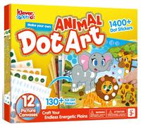 Activité, Dot It Animaux, kit de création de stickers pour enfants, kit de bricolage