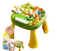 Activity Table - ABS 24x26x23cm | Dinosaur Learn Music Light Puzzle Game Desk | Interactive Piano Educational Toy for Kids Ages 3+ Boys Girls Learning Development Activity Table with Lights Sounds