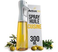 ActivoTex Spray Huile Cuisine. Vaporisateur Huile d’olive. Spray de Cuisson pour salade, pizza. Huile en Spray. Bouteille Pulverisateur a Huile 300 ml. Flacon Spray Alimentaire. Cuisine Accessoires
