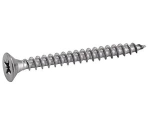 ACTON Vis à bois agglomere tête fraisée pozidrive - Inox A4 6x45 mm - Boîte de 100 - Vis, pointes, boulons