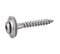 ACTON Vis à bois tête fraisée bombée six lobes - Avec rondelle EPDM Ø20 - Inox A2 4,5x120 mm - Boîte de 100 - Vis, pointes, boulons