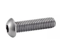 ACTON Vis à métaux tête bombée six pans creux - Inox A2 5x16 mm - Boîte de 200 - Vis, pointes, boulons
