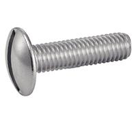 ACTON Vis à métaux tête ronde large -POELIER- fendue - Inox A2 5x30 mm - Boîte de 200 - Vis, pointes, boulons