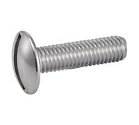 ACTON Vis à métaux tête ronde large -POELIER- fendue - Inox A2 5x50 mm - Boîte de 200 - Vis, pointes, boulons