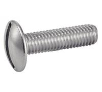 ACTON Vis à métaux tête ronde large -POELIER- fendue - Inox A2 6x20 mm - Boîte de 200 - Vis, pointes, boulons