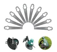 ACTOYS Lame pour Coupe Bordure Bordure, 10 Pcs Lame Debrouissalleuses, Lame Coupe Bordure métal, Lame Débroussailleuse, Lames de Tondeuses Rechange, Lame Tondeuse, Accessoires Tondeuses à Gazon-A