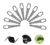 ACTOYS Lame pour Coupe Bordure Bordure, 10 Pcs Lame Debrouissalleuses, Lame Coupe Bordure métal, Lame Débroussailleuse, Lames de Tondeuses Rechange, Lame Tondeuse, Accessoires Tondeuses à Gazon-B