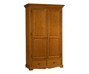 ACTUAL DIFFUSION 38202 Windsor Armoire avec 2 Portes Bois Miel 54 x 114,5 x 195 cm