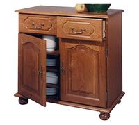 Actual Diffusion 5657AR Bretagne Buffet Bahut avec 2 Portes/2 Tiroirs Bois 41 x 82 x 77 cm