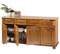 Actual Diffusion 5659AR Bretagne Meuble Enfilade avec 4 Portes/4 Tiroirs Bois 41 x 158 x 77 cm