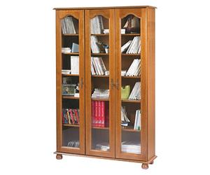 ACTUAL DIFFUSION 6301VAR Bretagne Bibliothèque avec 3 Portes Bois 33 x 119,6 x 182,2 cm