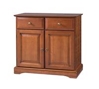 ACTUAL DIFFUSION 6757 Alsace Buffet Bas avec 2 Portes/2 Tiroirs Bois 41 x 82 x 77 cm