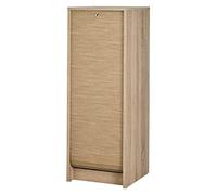 SIMMOB Classeur à Rideau Chêne 6 Niches L 37.8 H 103.8 P 38.4 cm - Chêne Naturel