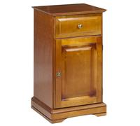 ACTUAL DIFFUSION Confiturier Merisier Louis Philippe 1 Porte 1 Tiroir 2 Niches L 44.2 H 77.2 P 41 cm
