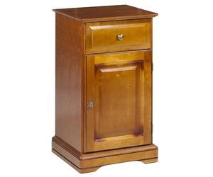 ACTUAL DIFFUSION Confiturier Merisier Louis Philippe 1 Porte 1 Tiroir 2 Niches L 44.2 H 77.2 P 41 cm