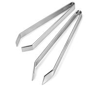 Acual 2 PCS Pince à Arêtes Professionnelle, Pince Cuisine Multiprise Plat et Incliné Acier Inoxydable 304, 12 x 1,1 cm, Lavable au Lave-Vaisselle, pour Arêtes de Poisson
