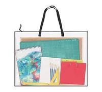 Acunny Sac d'art, 48 x 63 cm, Sac de Rangement avec poignée de Transport et Fermeture éclair, Organisateur de Transport pour Voyage, Camping, Photos, Scrapbooking, Poster