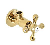ACVACV 1PCS Faucet Angle Stop Valve 1/2 "Mâle, Gold Color Lrass Brash Salle De Bain Accessoire